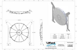 Wizard Cooling Inc - 1961.5- 1963 Ford Thunderbird (BRACKET w/ PUSHER LOW PROFILE FAN) - 1630-007LP - Image 2