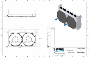 Wizard Cooling Inc - 1975-1983 Datsun 280Z (SHROUD w/ BRUSHLESS FANS) - 634-002BL - Image 2