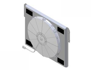 1955-1957 Ford Thunderbird (SHROUD w/ MEDIUM DUTY FAN) - 1629-008MD