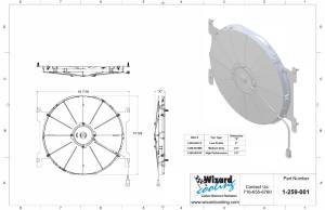 Wizard Cooling Inc - 1963-66 Ford/Mercury Mustang/Falcon/Comet (BRACKET w/ LOW PROFILE FAN) - 259-001LP - Image 2