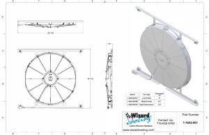 Wizard Cooling Inc - 1964-65 Ford Thunderbird (BRACKET w/ LOW PROFILE Fan) - 1652-001LP - Image 2