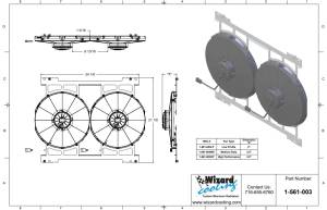 1980-84 Ford Bronco & F-Series Truck (BRACKET w/ HIGH PERFORMANCE FANS) - 561-003HP - Image 2