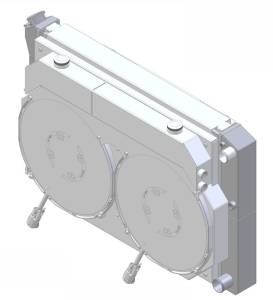 1973-1993 Chevrolet Trucks Supercharged Cooling System (21.5" tall) W/ BRUSHLESS Fans Options - 716-102LSBLXXACIN