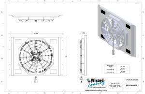 Wizard Cooling Inc - 1966-1979 Ford F Series/ 1978-79 Bronco (SHROUD w/ BRUSHLESS FAN, 300 WATT) - 433-008BL300 - Image 2