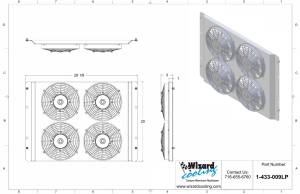 Wizard Cooling Inc - 1966-1979 Ford F Series/ 1978-79 Bronco (SHROUD w/ QUAD LOW PROFILE Fans) - 433-009LP - Image 2