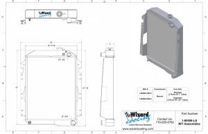Wizard Cooling Inc - 1940 GMC Truck Aluminum Radiator - 80508-200LS - Image 2
