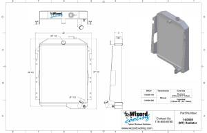 Wizard Cooling Inc - 1940 GMC Truck Aluminum Radiator - 80508-200 - Image 2