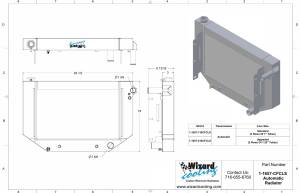 Wizard Cooling Inc - 1955-1957 CHEVROLET Bel-Air (LS SWAP, Cross Flow) - 1-1657-210CFCLS - Image 2