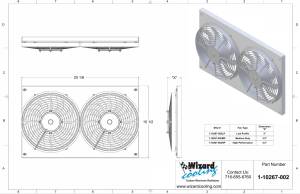 Wizard Cooling Inc - 1961-1963 Bel Air/Impala (Shroud w/ Low Profile Fans) - 10267-002LP - Image 2