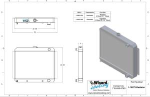 Wizard Cooling Inc - 1961-63 Chevrolet Bel Air/Impala (283 w/AC & 17.50" Tall Core) Aluminum Radiator - 10272-110 - Image 2