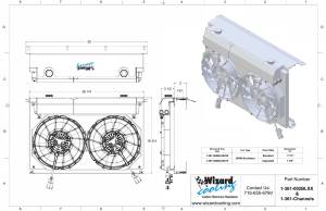 Wizard Cooling Inc - 1970-1981 Pontiac Firebird / Trans AM (27.25" Core) LS Swap (Supercharged) Complete Radiator & Cooling System - 477-202LSBLXXINAC - Image 6