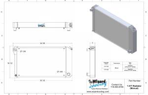 Wizard Cooling Inc - 1970-1981 Pontiac Firebird / Trans AM Aluminum Radiator (27.25" Core) - 477-100 - Image 3