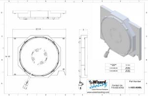 Wizard Cooling Inc - 1955-1960 Chevrolet Corvette (Shroud w/ Brushless Fan) - 1653-008BL300 - Image 2