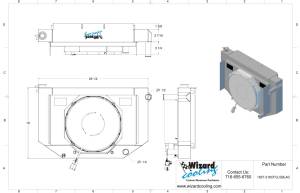 Wizard Cooling Inc - 1955-1957 CHEVROLET Bel-Air (LS SWAP, Cross Flow w/ Brushless Fans) - 1657-218CFCLSBLAC-300 - Image 3