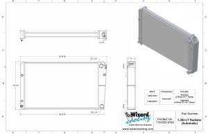 Wizard Cooling Inc - 1966-1974 Oldsmobile Cutlass (+ other cars from 1966-90) Aluminum Radiator (LT SWAP) - 362-210LT - Image 2