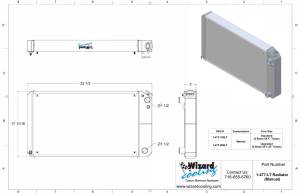Wizard Cooling Inc - 1970-1981 Pontiac Firebird / Trans AM (27.25" Wide Core) Aluminum Radiator (LT Swap) - 477-200LT - Image 2