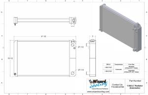 Wizard Cooling Inc - Wizard Cooling - 26.25" Various GM Applications Aluminum Radiator (LT SWAP) - 562-100LT - Image 2