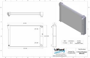 Wizard Cooling Inc - 1973-1993 Chevrolet Trucks Aluminum Radiator (21.5" tall) LS Motor Swap - 716-100LS - Image 2