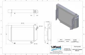 Wizard Cooling Inc - 1955-1957 CHEVROLET Bel-Air (LT SWAP, Cross Flow) - 1-1657-200CFCLT - Image 2