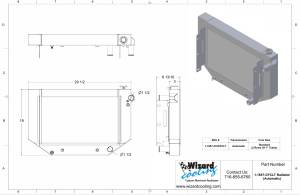 Wizard Cooling Inc - 1955-1957 CHEVROLET Bel-Air (LT SWAP, Cross Flow) - 1-1657-210CFCLT - Image 2