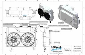 Wizard Cooling Inc - 1967-1969 Chevrolet Camaro/ Z28/ Firebird (LT SWAP SUPERCHARGED) - 370-202LTBLACINXX - Image 3