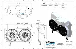 Wizard Cooling Inc - 1967-1969 Chevrolet Camaro/ Z28/ Firebird (LT SWAP) - 370-212LTBLACINXX - Image 2