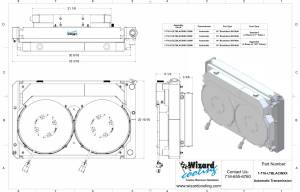 Wizard Cooling Inc - 1973-1993 Chevrolet Trucks Supercharged (LT SWAP) Cooling System (21.5" tall) W/ BRUSHLESS Fans Options - 716-112LTBLACXXIN - Image 2