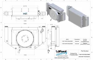 Wizard Cooling Inc - 1956-1957 CHEVROLET Bel-Air (LT SWAP, Cross Flow w/ Brushless Fans) - 1657-218CFCLTBLACINXX3 - Image 2