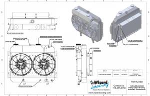 Wizard Cooling Inc - 1964-1967 Bel Air/ Impala/ Chevelle/ Malibu/Monte Carlo/ El Camino SUPERCHARGED LS Motor Swap - 289-212LSBLACINXX - Image 3