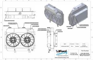 Wizard Cooling Inc - 1964-1967 Bel Air/ Impala/ Chevelle/ Malibu/Monte Carlo/ El Camino SUPERCHARGED LS Motor Swap - 289-202LSBLACINXX - Image 3