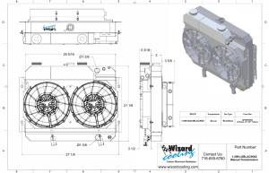 Wizard Cooling Inc - 1964-1967 Bel Air/ Impala/ Chevelle/ Malibu/Monte Carlo/ El Camino SUPERCHARGED LS Motor Swap - 289-202LSBLACINXX - Image 2