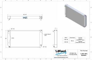 Wizard Cooling Inc - Wizard Cooling - 1988-2004 Chevy/ GMC Trucks Various Applications Aluminum Radiator (W/ Short Fillerneck) - 1697-100 - Image 2
