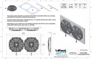 Spal - 15" Dual Brushless Fan (300 Watts) DIY Shroud Kit - Image 2