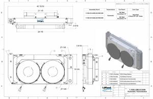 Wizard Cooling Inc - 1988-2004 Chevy/ GMC Trucks Various Applications Aluminum Radiator, MT (SUPERCHARGED LS SWAP, BRUSHLESS) - 1520-202LSBLXXACIN300 - Image 2