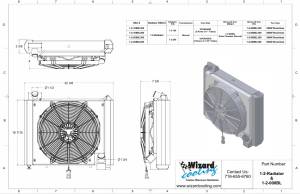 Wizard Cooling Inc - Wizard Cooling - 1961-1962 Chevrolet Corvette (Small Block) Aluminum Radiator (w/ BRUSHLESS Fan & Shroud) - 2-208BL - Image 2