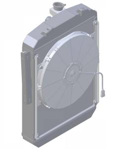 Wizard Cooling Inc - 1936 Plymouth Street Rod Aluminum Radiator (w/ PUSHER Medium Duty FAN) - 92002-117MD - Image 2