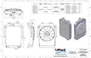 Wizard Cooling Inc - 1936 Plymouth Street Rod Aluminum Radiator (w/ PUSHER Medium Duty FAN) - 92002-117MD - Image 4