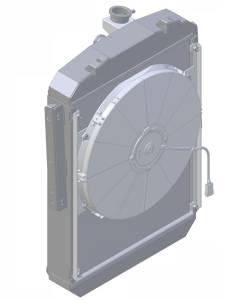 Wizard Cooling Inc - 1936 Plymouth Street Rod Aluminum Radiator (w/ PUSHER Low Profile FAN) - 92002-107LP - Image 2