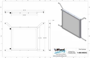 Wizard Cooling Inc - 1966-1977 Ford Trucks (AC CONDENSER) - 480-000AC - Image 2