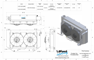 Wizard Cooling Inc - 1955-1957 CHEVROLET Bel-Air (LS SWAP, Cross Flow w/ Standard Brush Fans) - 1657-212CFCLSAC - Image 2