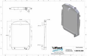 Wizard Cooling Inc - Wizard Cooling - 1937-1939 Chevrolet Trucks Aluminum Radiator (Straight 6) - 80516-500 - Image 3
