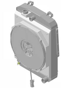 1936 Plymouth Street Rod Aluminum Radiator (BRUSHLESS FAN OPTIONS) - 92002-108BLAC300