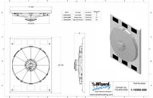 Wizard Cooling Inc - 1940-41 Buick Aluminum (SHROUD w/ LOW PROFILE FAN) - 10500-008LP - Image 2