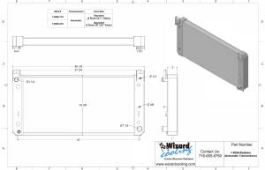 Wizard Cooling Inc - Wizard Cooling - 2001-2014 Various GM Applications Aluminum Radiator - 9590-110 - Image 2