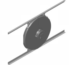 Universal Bracket Mounted 16" (PUSHER Brush Style) Fan - High Profile (3.5" Thick) - 10-0016-007HP