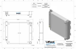 Wizard Cooling Inc - Wizard Cooling - 1987-2006 Jeep Wrangler (YJ&TJ) Crossflow Aluminum Radiator (LS Engine Swap) - 1014-110LS - Image 2