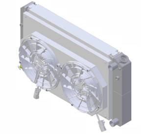 Wizard Cooling - 28.25" Various GM Applications Aluminum Radiator (LT SWAP) w/ Shroud Brushless 12" Fans - 361-112LTBL