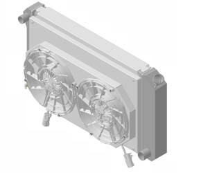 Wizard Cooling - 28.25" Various GM Applications Aluminum Radiator w/ BRUSHLESS FANS - 361-102BL