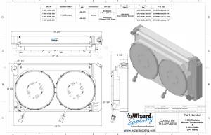 Wizard Cooling Inc - 1967-1972 Chevrolet Trucks Aluminum Radiator (w/ 14" Brushless Fan & Shroud) - 366-202BL300 - Image 2
