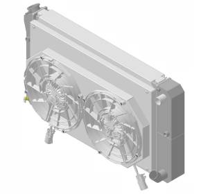 1967-1972 Chevrolet Trucks Aluminum Radiator (LS SWAP OPTIONS) w/ 12" Brushless Fan & Shroud - 366-112LSBL